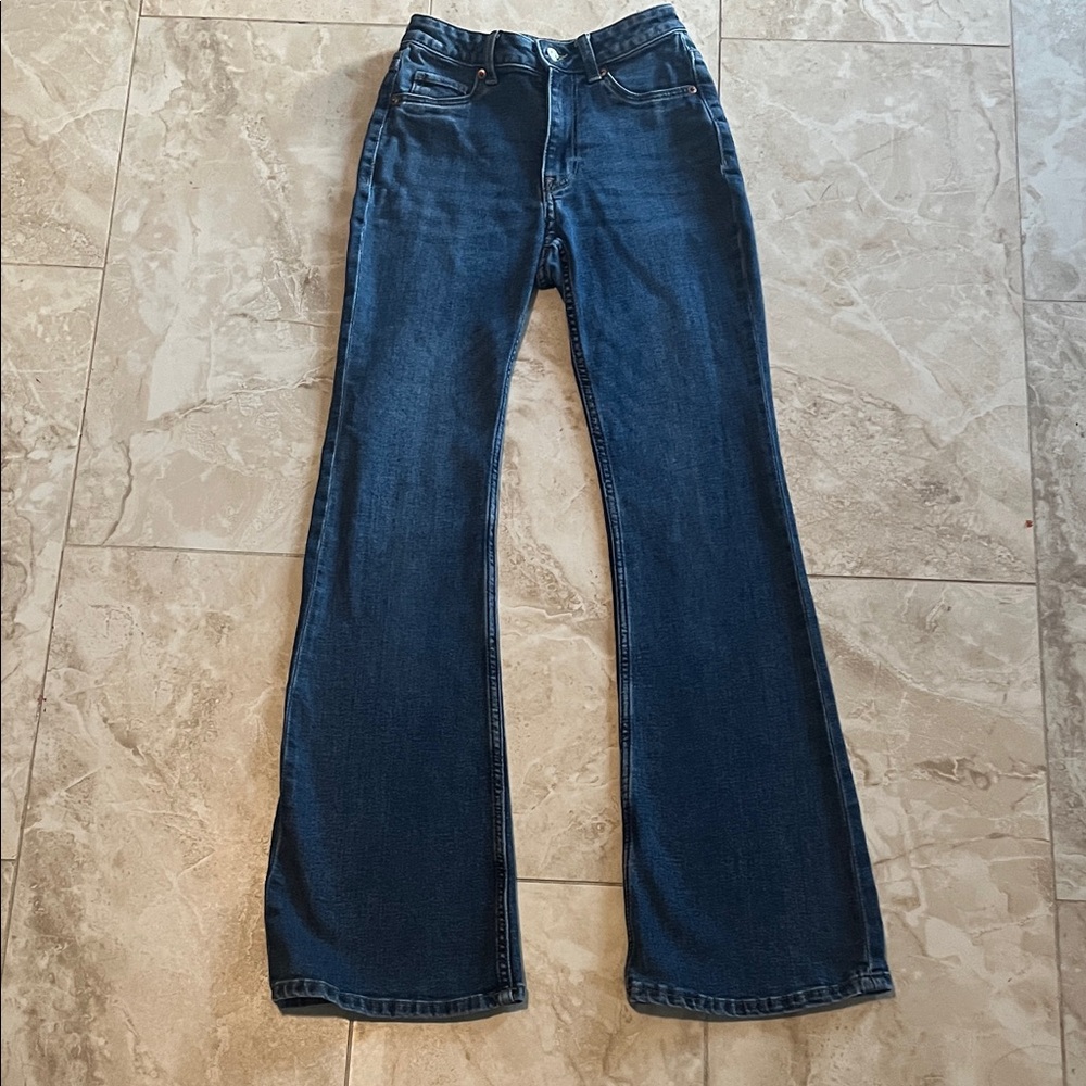 H&M Dark Blue Flare Jeans